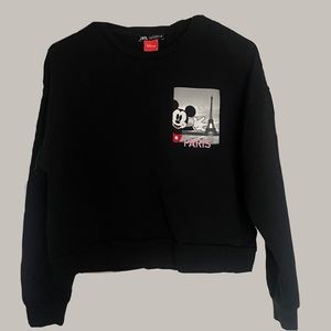 Disney Mickey in Paris Pullover Sweatshirt by Zara